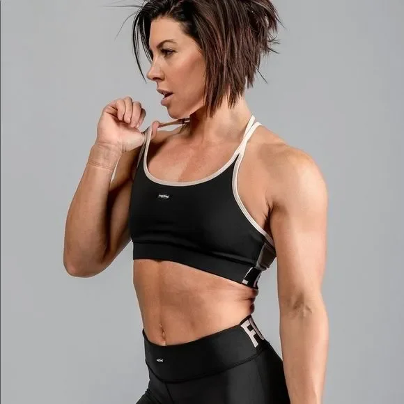 EUC Flag Nor Fail Tri Color bra sz med black blush - Picture 1 of 9